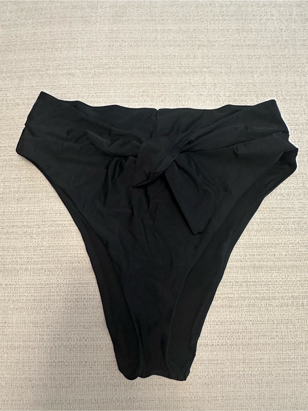 aerie Black High-Rise Bikini Bottom